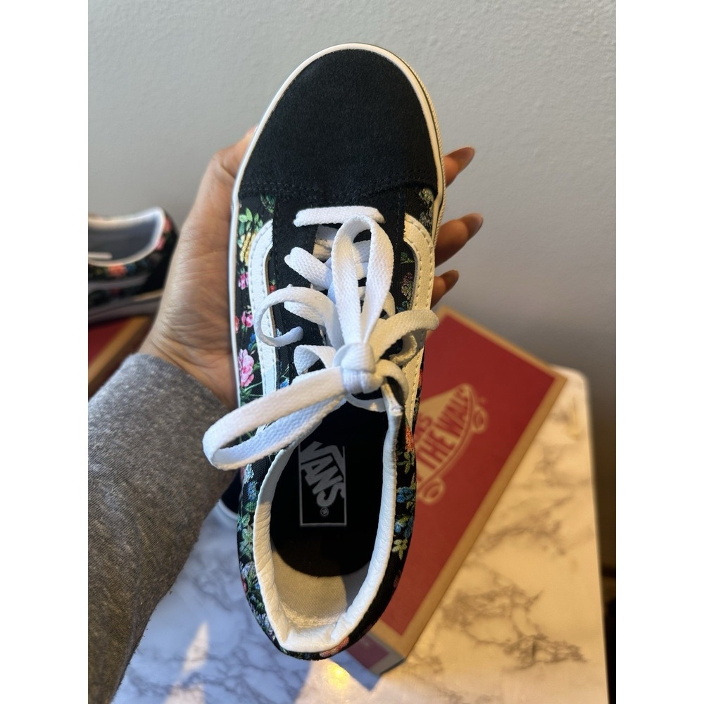 VANS Old Skool Flowers Sneaker Low Suede Sneakers Kids Size 1